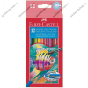 Faber-Castell Faber-Castell aquarell színesceruza, 12 db + ajándék ecset