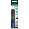 Faber-Castell Faber Castell Marker Multimark permanent F bl/sw 2x BK (156295)