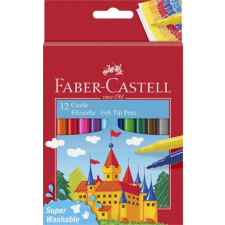 Faber-Castell Filctoll készlet, FABER-CASTELL, 12 különböző színCastle (TFC554201) filctoll, marker