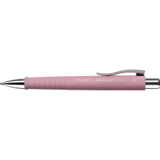 Faber-Castell Golyóstoll, 0,7 mm,  nyomógombos, FABER-CASTELL "Poly Ball", rózsaszín toll
