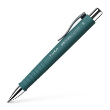 Faber-Castell Golyóstoll, 0,7 mm, nyomógombos, FABER-CASTELL &quot;Poly Ball&quot;, smaragdzöld toll