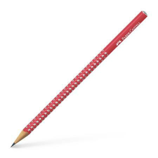 Faber-Castell Grafitceruza, B, háromszögletű, FABER-CASTELL Sparkle, cukornád piros (TFC118240) ceruza