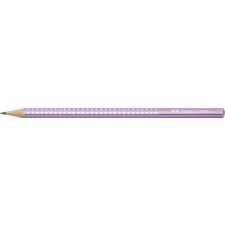Faber-Castell Grafitceruza, B, háromszögletű, FABER-CASTELL "Sparkle", metál lila ceruza