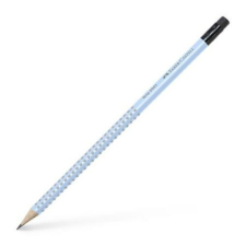 Faber-Castell Grafitceruza, B, háromszögletű, radírral, FABER-CASTELL "Grip 2001", égkék ceruza
