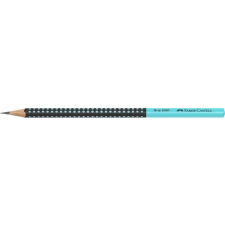 Faber-Castell Grafitceruza, HB, háromszögletű, FABER-CASTELL "Grip 2001", fekete, türkiz ceruza