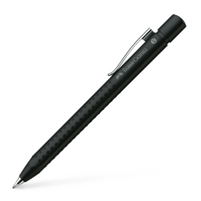 Faber-Castell Grip 2011 nyomógombos metál fekete golyóstoll - 0,5mm / Kék toll