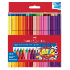 Faber-Castell : Grip 30db-os színes filctoll szett filctoll, marker