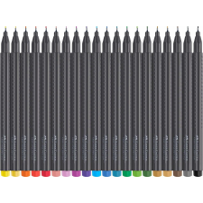 Faber-Castell Grip Fineliner Filctoll készlet - Vegyes színek (20 db / csomag) (151620) filctoll, marker