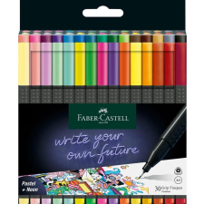 Faber-Castell Grip Finepen Filctoll készlet - Vegyes színek (30 db / csomag) (151630) filctoll, marker