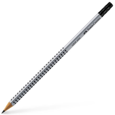 Faber-Castell : Grip grafit ceruza radírral HB ezüst radír