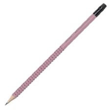Faber-Castell : Grip grafit ceruza radírral rózaszín ceruza