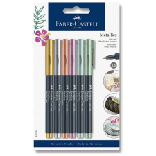 Faber-Castell Metallics markerek, 6 fémes szín filctoll, marker