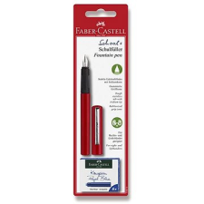 Faber-Castell patronos piros + 6 patron toll