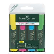 Faber-Castell &quot;Textliner 48&quot; 1-5 mm 4 különböző színű szövegkiemelő filctoll, marker
