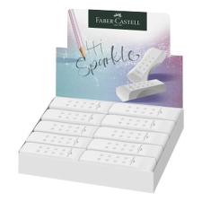 Faber-Castell Radír FABER-CASTELL RollOn Sparkle pvc mentes fehér radír