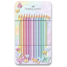 Faber-Castell Sparkle Pastel, fémdobozban, 12 szín színes ceruza