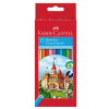Faber-Castell Színes ceruza FABER-CASTELL hatszögletű 12 db/készlet