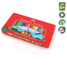 Faber-Castell Színes ceruza FABER-CASTELL hatszögletű fémdobozos 60 db/készlet+kiegészítők színes ceruza