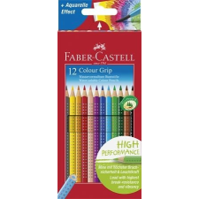 Faber-Castell Színes ceruza készlet, háromszögletű, FABER-CASTELL &quot;Grip 2001&quot;, 12 különböző szín színes ceruza