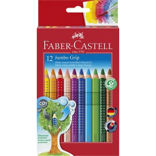 Faber-Castell Színes ceruza készlet, háromszögletű, faber-castell &quot;jumbo grip&quot;, 12 különböző szín színes ceruza