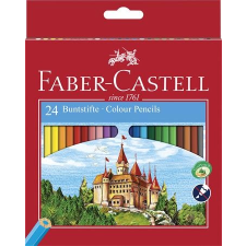 Faber-Castell Színes ceruza készlet, hatszögletű, FABER-CASTELL "Classic", 24 különböző szín színes ceruza