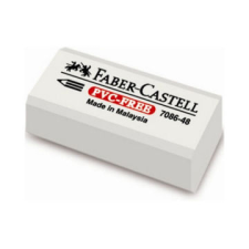 Faber-Castell : vinyl fehér radír celofán védővel radír