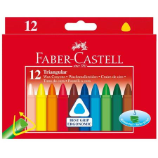 Faber-Castell Zsírkréta, háromszögletű, FABER-CASTELL , 12 különböző szín kréta