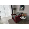 Fábia ágyneműtartós fotelágy ódon borvörös szövet fábia minta fantasztikus 80x190cm-es fekvőfelülettel