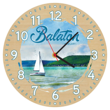  Fából készült falióra - Balaton 25 cm falióra