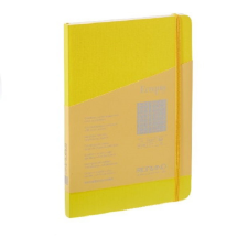 FABRIANO Ecoqua Plus 80 lapos A5 négyzetrácsos notesz - Sárga füzet