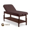  FABULO Spa Lux V2 Dark Set favázas fix masszázságy Kárpit színe: csokoládé, Ágy szélessége: 81 cm