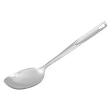 Fackelmann 40691 adagolókanál, 33 cm, rozsdamentes acél, akasztóhorog, ezüst konyhai eszköz