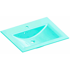 Fackelmann üveg mosdókagyló mentazöld építőanyag