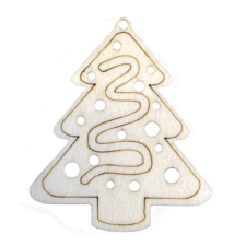  Fafigura, 5 db/csomag - fenyő 122 dekorációs kellék