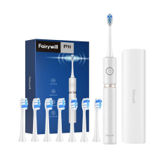 Fairywill FW-P11 Szónikus fogkefe fejkészlettel és tokkal (fehér) elektromos fogkefe