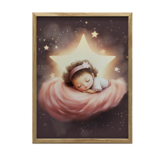 FAKERETES FALI PLAKÁT ÁLOM FÖLD 70x100 CM grafika, keretezett kép