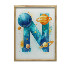  FAKERETES FALI PLAKÁT COSMOS 70x100 CM MATT grafika, keretezett kép