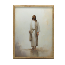 FAKERETES FALI PLAKÁT JÉZUS IMÁDSÁG 30x40 CM grafika, keretezett kép