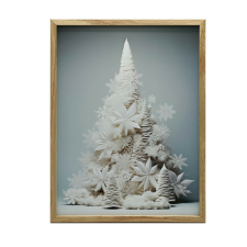  FAKERETES FALI PLAKÁT KARÁCSONYI ELEGANCE 70x100 CM grafika, keretezett kép