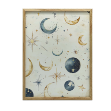 FAKERETES FALI PLAKÁT MOON HARMÓNIA 30x40 CM grafika, keretezett kép
