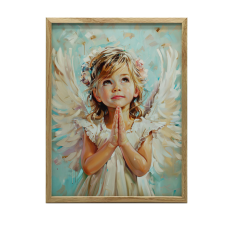 FAKERETES FALI PLAKÁT REMÉNY A MENNYBEN 30X40 CM grafika, keretezett kép