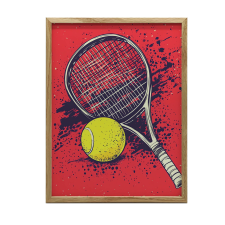  FAKERETES FALI PLAKÁT TENNIS PASSION 70x100 CM MATTE grafika, keretezett kép