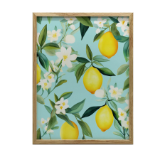 FAKERETES FALI PLAKÁT VIRÁGZÓ CIROMOK KONYHA 50X70 CM grafika, keretezett kép