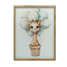 FAKERETES PLAKÁT FALRA SÖTÉTBARNA ÁLMOK SZÍNEI 50x70 CM grafika, keretezett kép