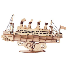 Fakopáncs 3D modell - gőzhajó puzzle, kirakós