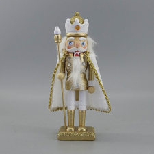 Fakopáncs Diótörő (király, arany-fehér,palást, 50 cm) karácsonyi dekoráció