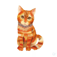 Fakopáncs Fa puzzle, színes A5 méretű 94 db-os (cica) puzzle, kirakós