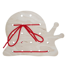 Fakopáncs Fűzőcske natúr (csiga) fajáték