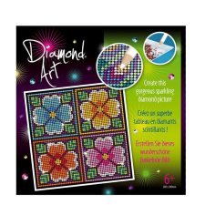 Fakopáncs „Hamis Gyémánt” képkirakó játék (virágok, 20x20 kép dekorálás) fajáték