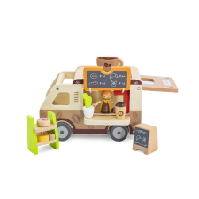 Fakopáncs Kávé és büfékocsi tartozékokkal játékfigura